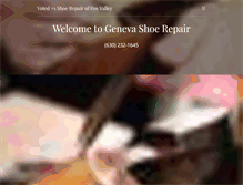 Tablet Screenshot of genevashoerepair.com